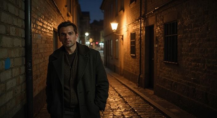 Zwei Männer in einer schmalen Gasse führen ein geheimes Gespräch. Zwei Männer in einer schmalen Gasse führen ein geheimes Gespräch über sexkontakt in Basel.