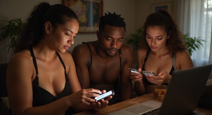 Eine Gruppe von Erwachsenen engagiert sich in verschiedenen Aktivitäten. Eine Gruppe von Erwachsenen engagiert sich in verschiedenen Aktivitäten.