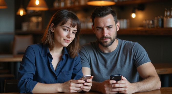 Ein Paar diskutiert entspannt über Escort-Dienste an einer Bar. Ein Paar diskutiert entspannt über Escort-Dienste an einer Bar und wollen sexkontakt in Thurgau.