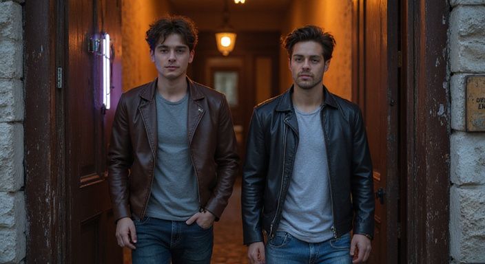 Junge Erwachsene betreten einen diskreten BDSM-Club in Freiburg. Junge Erwachsene betreten einen diskreten BDSM-Club in Freiburg.