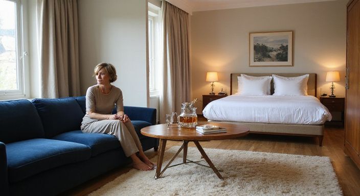 Eine elegante Hotelsuite in Neuenburg mit luxuriösem Ambiente und Ausstattung.