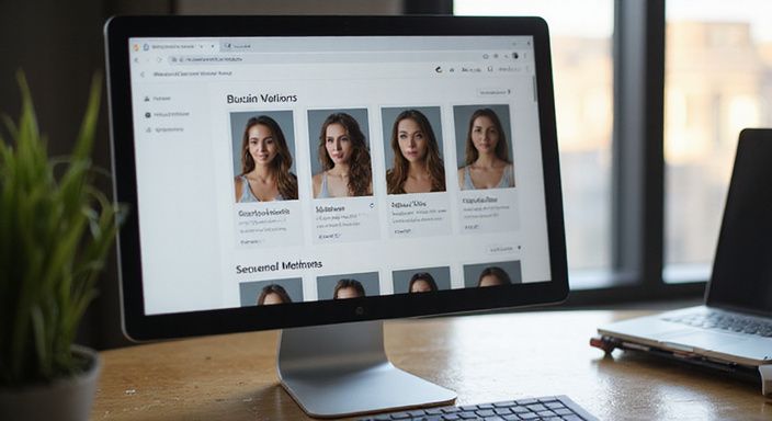 Nahaufnahme eines Computerbildschirms mit einer Website für sexkontakt in Neuenburg.