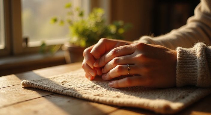 Ein spontanes Porträt mit authentischen Ausdrücken und Texturen.